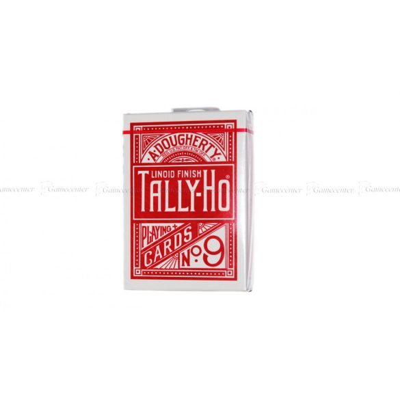 Hracie karty Bicycle Tally-Ho Half Fan/Circle červené