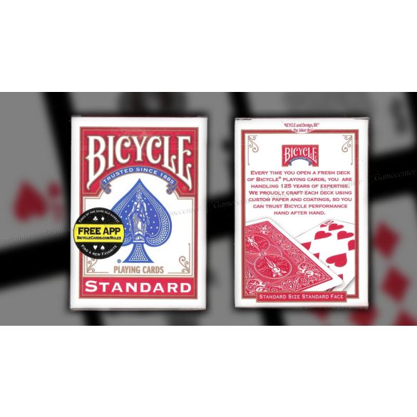 Kúzelnícke karty Bicycle Blank Face, červené