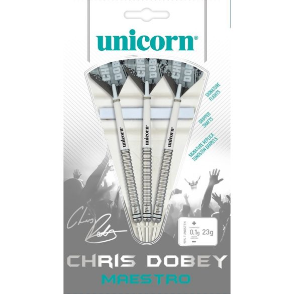 Šípky Unicorn steel Maestro Chris Dobey 21g, 90% wolfram