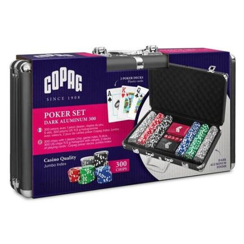 Poker sada CARTAMUNDI Grimaud 300ks, čierny kufrík