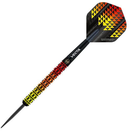 Sada steel šípok Winmau Firestorm Flame Parallel  24g, 90% wolfram