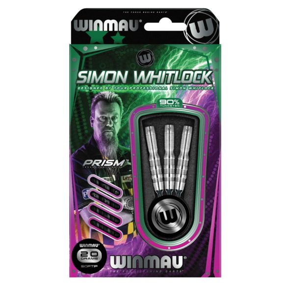 Šípky Winmau soft SIMON WHITLOCK 20g, 90% wolfram