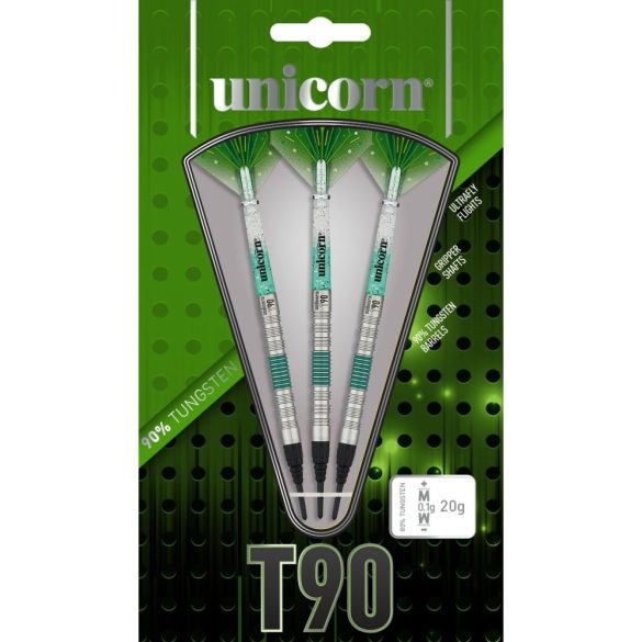 Šípky Unicorn soft S/T T90 CORE XL GREEN 19g, 90% wolfram