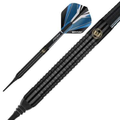 Šípky Winmau soft Sabotage Black 20g, 90% wolfram