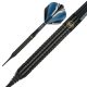 Šípky Winmau soft Sabotage Black 20g, 90% wolfram