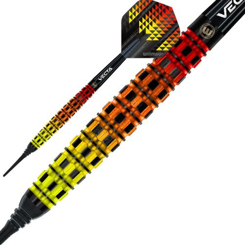 Sada soft šípok Winmau Firestorm Flame Tapered 20g, 90% wolfram