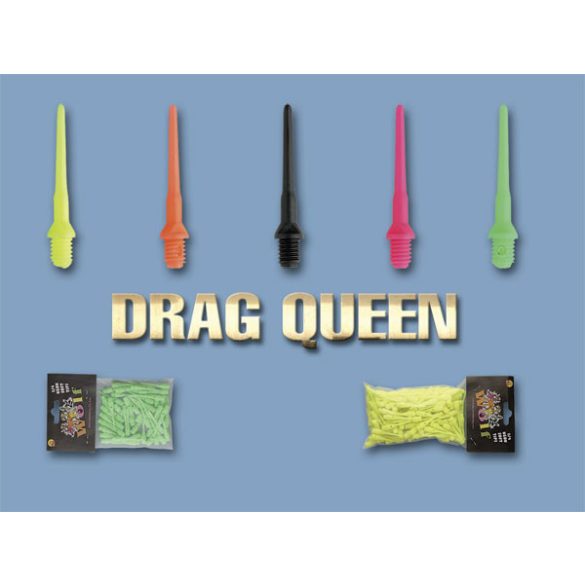 Hroty na šípky Drag Queen soft, plastové, 50ks/bal, závit 2BA