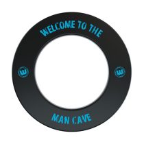   Ochrana k terčom Winmau s logom "Man Cave", čierna