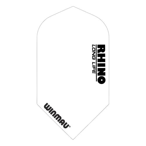 Letky na šípky Winmau RHINO Slim, biele