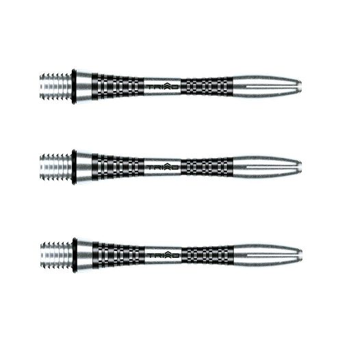 Násadky na šípky Winmau Triad Aluminium, čierne krátke