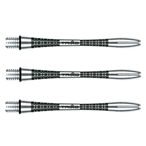 Násadky na šípky Winmau Triad Aluminium, čierne dlhé