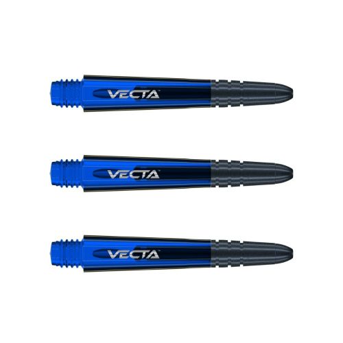 Násadky na šípky Winmau Vecta plastové s hliníkovým topom, modré krátke