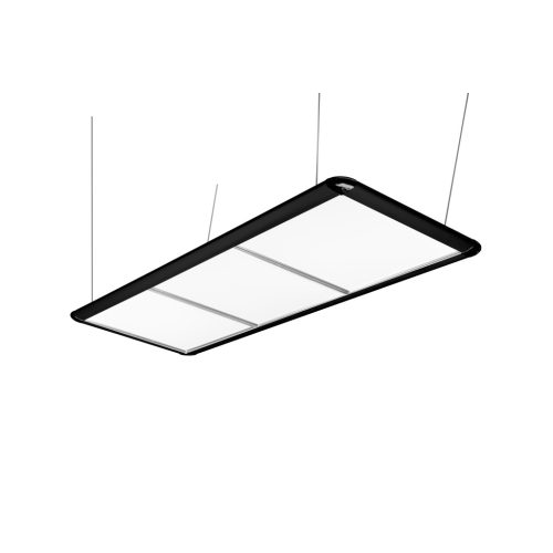 Lampa nad biliardový stôl Dynamic LED Flat čierna, 195 x 70 x 6,5 cm