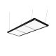 Lampa nad biliardový stôl Dynamic LED Flat čierna, 195 x 70 x 6,5 cm