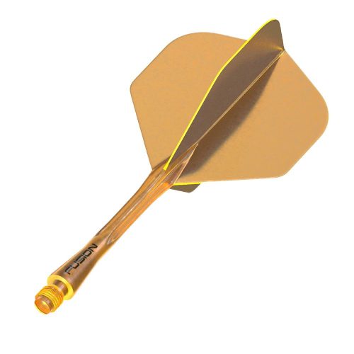 Integrované letky a násadky Winmau Fusion oranžové, No2 letky a dlhé násadky