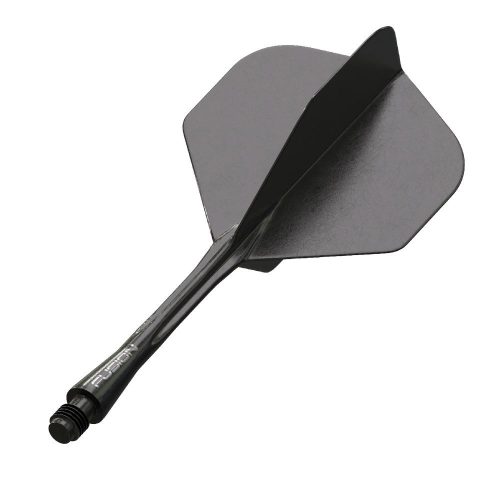 Integrované letky a násadky Winmau Fusion čierne, No2 letky a dlhé násadky