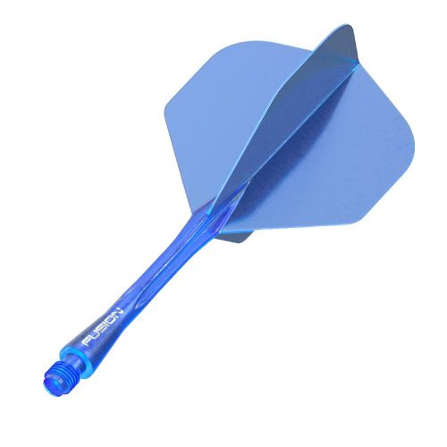 Integrované letky a násadky Winmau Fusion modré, No2 letky a dlhé násadky