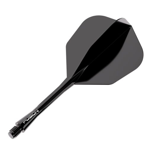Winmau Fusion čierne, No6 letky a dlhé násadky