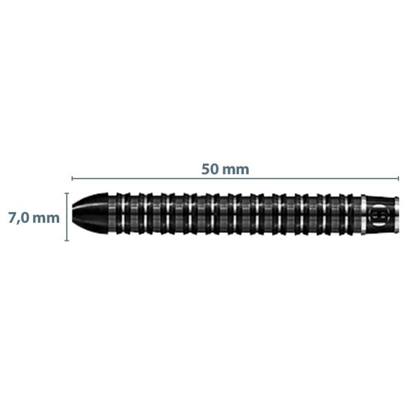 Šípky Harrows steel Noctis Style A 25g, 90% wolfram