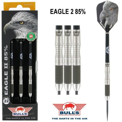 Sada šípok Bulľs steel Eagle 2, 24g, 85% wolfram