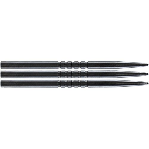 Hroty na šípky Bull's steel Ringed Grip, 45mm, čierne - 3 ks