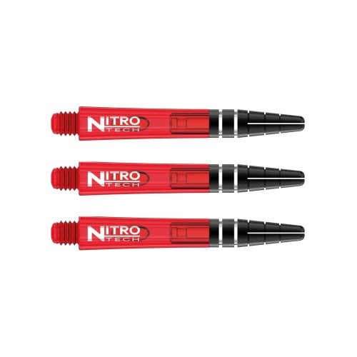 Násadky na šípky Red Dragon Nitrotech plastové červené, krátke