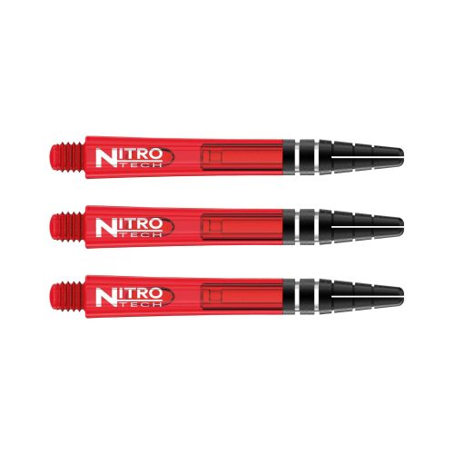 Násadky na šípky Red Dragon Nitrotech plastové červené, dlhé