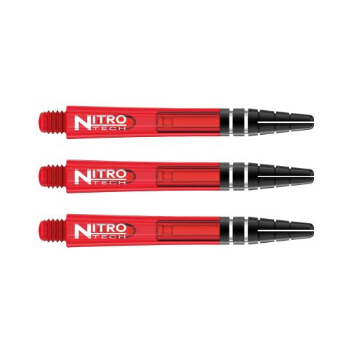 Násadky na šípky Red Dragon Nitrotech plastové červené, dlhé