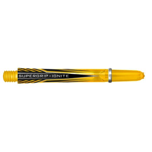 Násadky na šípky Harrows Supergrip Ignite žlté, dlhé 47mm
