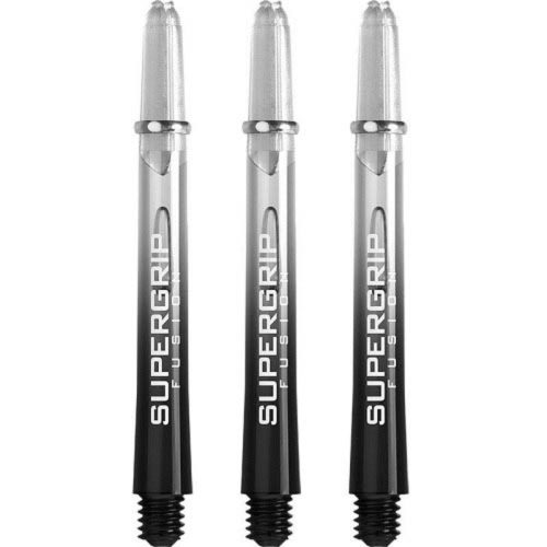 Násadky na šípky Harrows Supergrip Fusion čierne, clear, dlhé