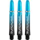 Násadky na šípky Harrows Supergrip Fusion čierne, aqua, krátke