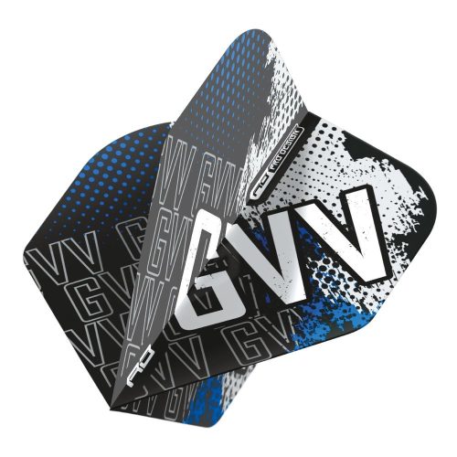 Letky na šípky Red Dragon Hardcore Premium Gian Van Veen No2, modré