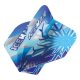 Letky na šípky Red Dragon Hardcore Premium Gerwyn Price No2, modrá snehová vločka