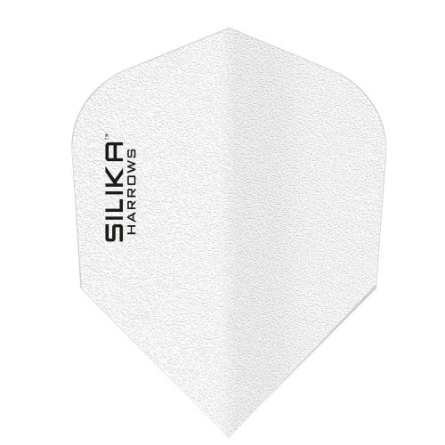 Letky na šípky Harrows Silika Solid biele, standard No6, 100 mikron