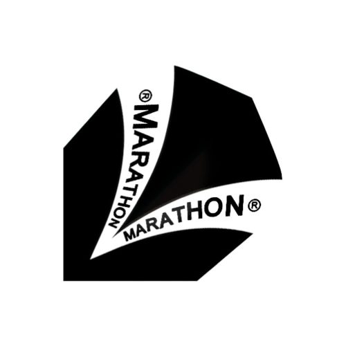 Letky na šípky Harrows Marathon čierne, biele