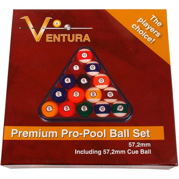 Ventura Premium sada pool biliardových gulí 57,2mm