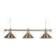 Biliardová lampa Buffalo Baron 3 zlatá