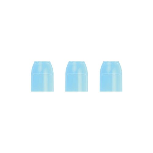 Krúžky na násadky L-Style Champagne Ring priesvitné modré, 6ks