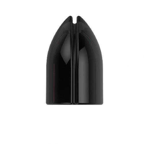 Krúžky na násadky L-Style Shell Lock Ring plastové, priesvitné čierne, 6ks