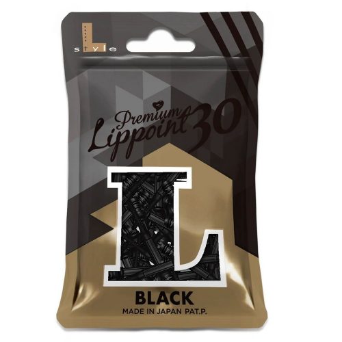 Hroty na soft šípky L-Style Premium LipPoint čierne, 2BA/30ks