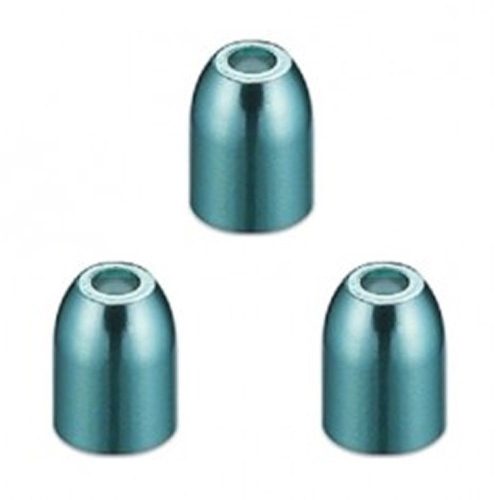 Krúžky na násadky L-Style Premium Champagne Ring kovové, Aqua modré, 3ks