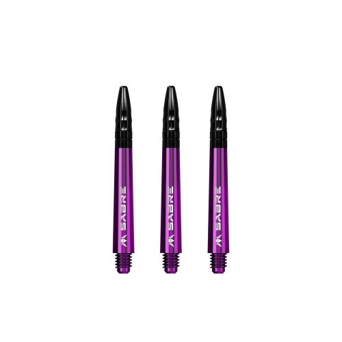 Násadky na šípky Mission Sabre fialové kovový top, stredné+ 44,5mm