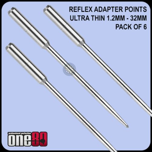 Hroty na šípky ONE80 steel Re-Flex Point s adaptérom do standardých šípok