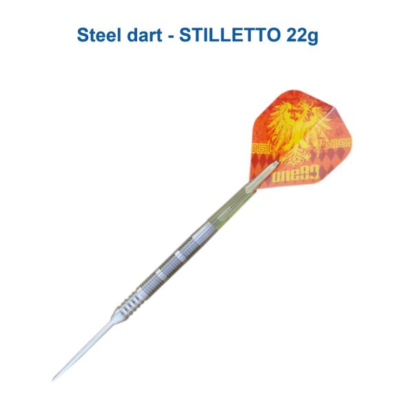 Šípky ONE80 steel Sword Edge Stilletto 22g, 95% wolfram