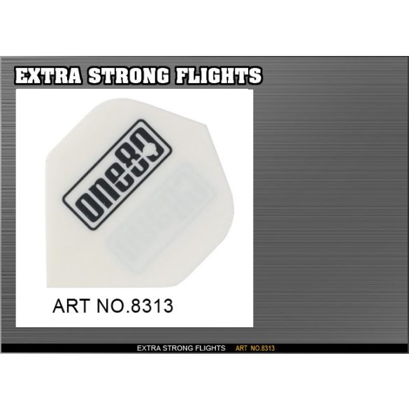 Letky na šípky ONE80 Xtra Strong biele