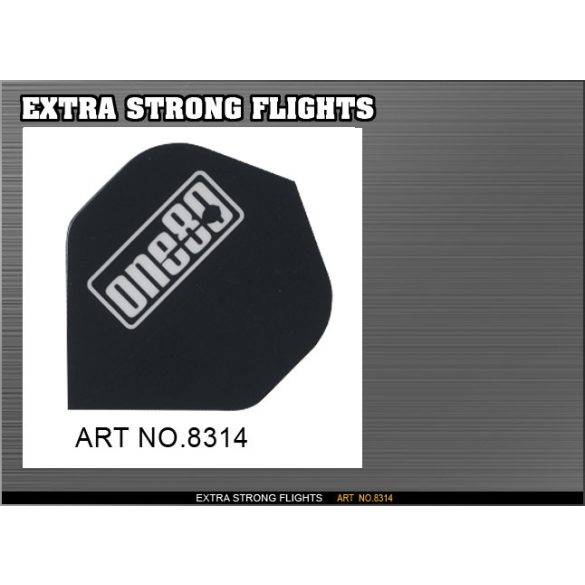 Letky na šípky ONE80 Xtra Strong čierne