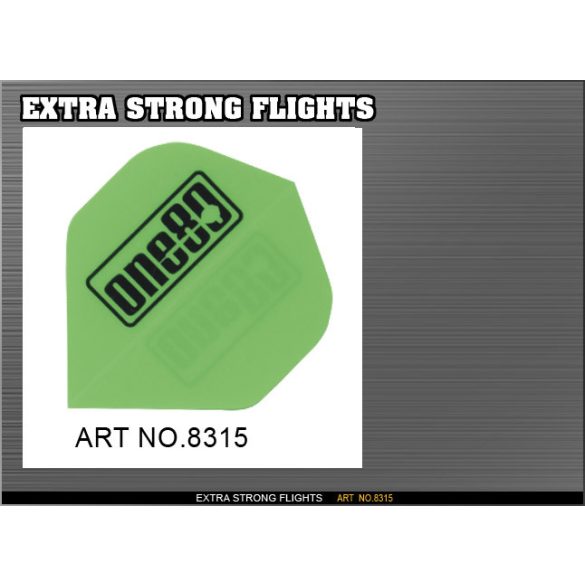 Letky na šípky ONE80 Xtra Strong neonovo zelené