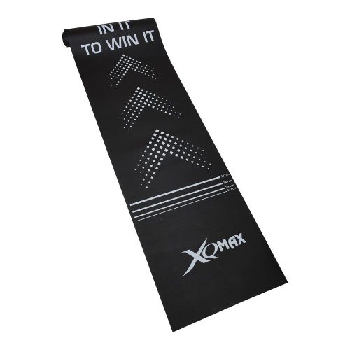 Koberec pred terč XQ Max čierny 300 x 62 cm PVC s hranicou hodov