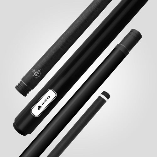 Pool biliardové tágo Rhino G-L Vivid Black, dvojdielne s karbónovou špicou