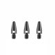 Násadky na šípky Designa Aluminium Gun Metal, Micro 12mm